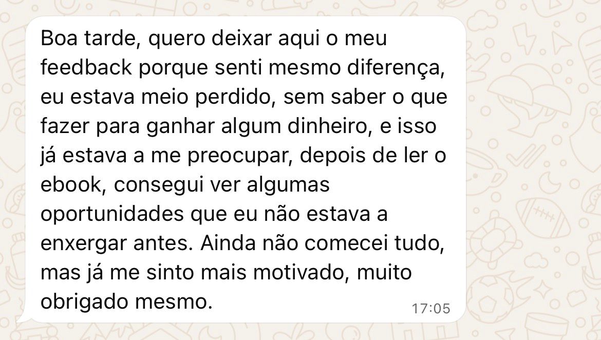 Depoimento real de cliente